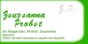 zsuzsanna probst business card